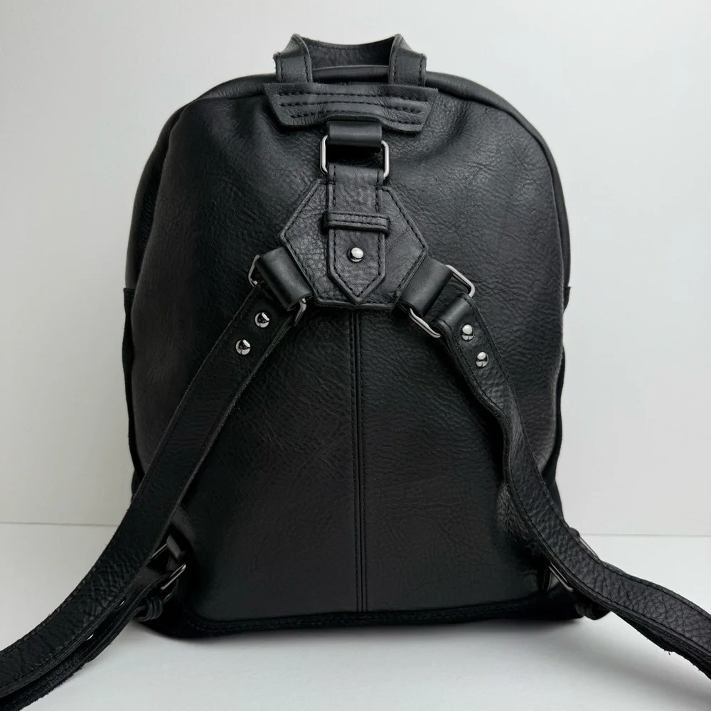 Dr. Martens Harness Backpack Black Leather Slouch Bag
